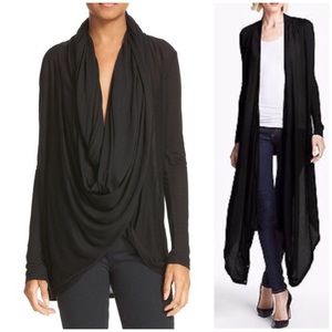 Alice & Olivia Drape Wrap Around Sweater Wool